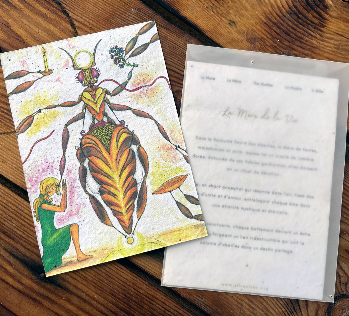 Plantable Mother Bee Card