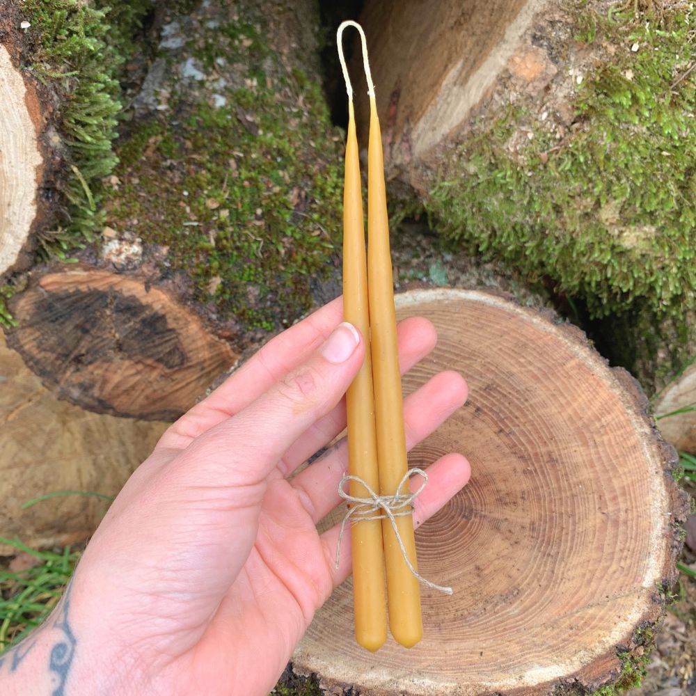 Velas Taper - Cera de abeja 100% pura