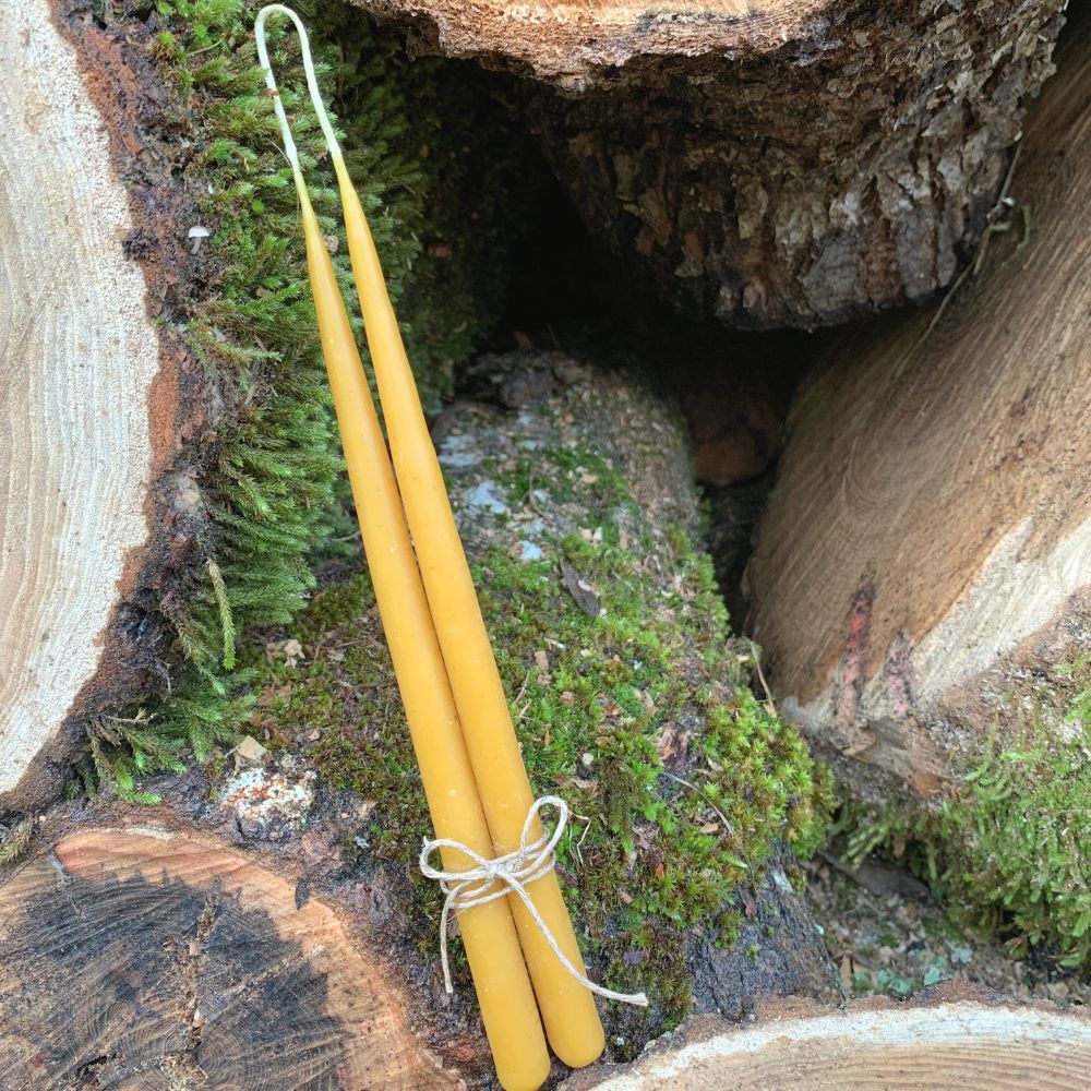 Velas Taper - Cera de abeja 100% pura